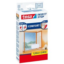 TESA Sieť proti hmyzu COMFORT, na francúzske okno, biela, 1,2m x 2,4m