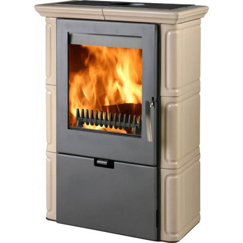 THORMA LANDSHUT II Krbové kachle sivá / cappuccino THORMA LANDSHUT II Krbové kachle sivá / cappuccino