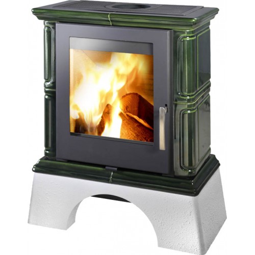 THORMA LANDSHUT Krbové kachle čierna / TOP zelená