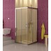 RONAL TOPACO TOP-Line rohový vstup, 100cm, matný elox / sklo Cristal perly TOPAC10000144