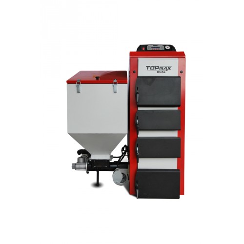 TOPmax Top-DUAL 25 Automatický univerzálny kotol na uhlie a drevo, pravý TOP440-25-101/P