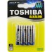 TOSHIBA Alkalické tužkové batérie LR03 4BP AAA 35040105