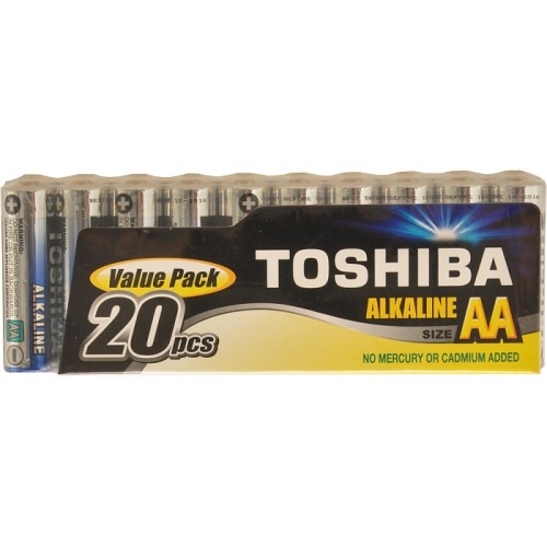 TOSHIBA Alkalické tužkové batérie G LR6 20S MP-20 AA 35040114 TOSHIBA Alkalické tužkové batérie G LR6 20S MP-20 AA 35040114