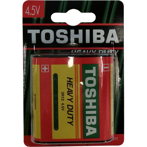 TOSHIBA Zinc-carbon batérie HEAVY DUTY 3R12 1BP 4,5 V 35040124 TOSHIBA Zinc-carbon batérie HEAVY DUTY 3R12 1BP 4,5 V 35040124