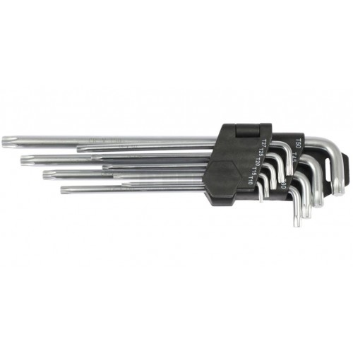 Kľúče zástrčné Torx T10 - T50, sada 9 dielov, 100-00610 Kľúče zástrčné Torx T10 - T50, sada 9 dielov, 100-00610