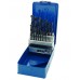Vrtáky špirálové valcované HSS, priemer 1,0 - 10,0 mm, sada 19 dielov, 100-01083