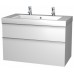 INTEDOOR TRIUMPH spodná kúpeľňová skrinka 100 cm závesná s umývadlom TR 100D B 55