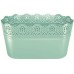 Prosperplast LACE kvetináč s čipkou 28,5 x 13,5 cm, pistácie DLAC285