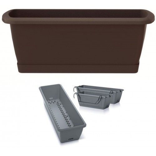 Prosperplast RESPANA EASYCARE W Truhlík 39,7x19x14cm, hnedý ISE400SW