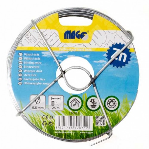 Viazací drôt Zn 0,8 mm, dĺžka 25 m 110032 Viazací drôt Zn 0,8 mm, dĺžka 25 m 110032