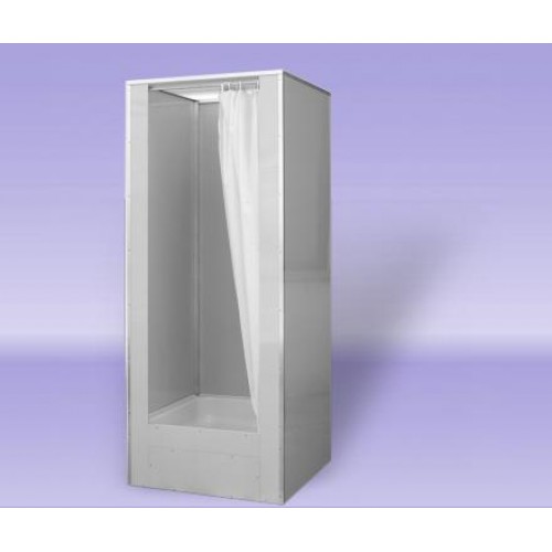 TEIKO DORA priemyselný sprchovací box so závesom 80x80 cm V404080N00T21330