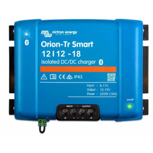 Victron Energy DC-DC Orion-Tr Smart Nabíjačka 12/12-18A (220W), izolovaná ORI121222120 Victron Energy DC-DC Orion-Tr Smart Nabíjačka 12/12-18A (220W), izolovaná ORI121222120