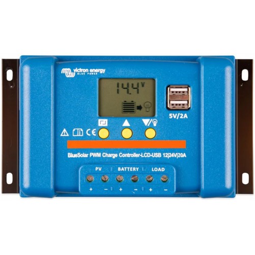 Victron Energy BlueSolar PWM-LCD&USB Solárny regulátor (12/24V-20A) SCC010020050 Victron Energy BlueSolar PWM-LCD&USB Solárny regulátor (12/24V-20A) SCC010020050