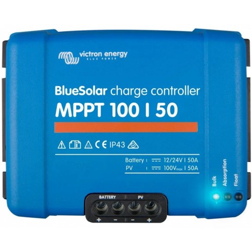 Victron Energy BlueSolar MPPT 100/50 Solární regulátor (12/24V-50A) SCC020050200 Victron Energy BlueSolar MPPT 100/50 Solární regulátor (12/24V-50A) SCC020050200