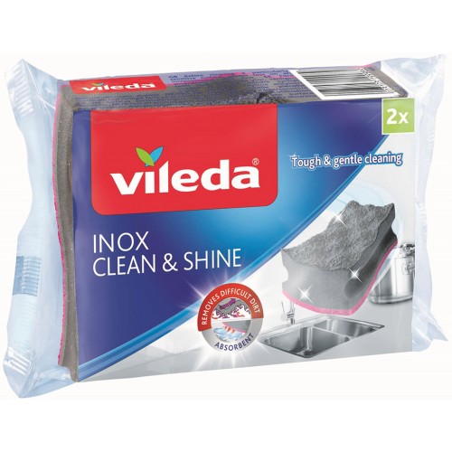 VILEDA INOX špongia 2 ks 157403 VILEDA INOX špongia 2 ks 157403