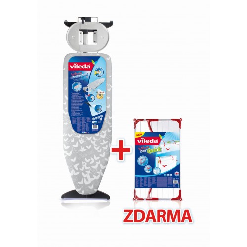 VILEDA Viva Express Premium Plus Žehliaca doska + sušiak Viva Dry Quick zadarmo VILEDA Viva Express Premium Plus Žehliaca doska + sušiak Viva Dry Quick zadarmo