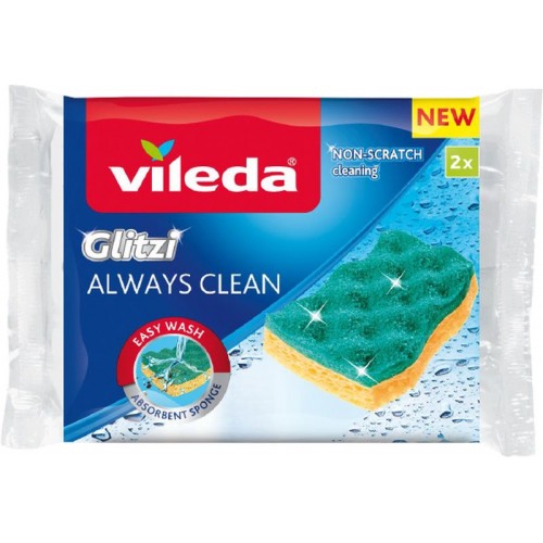 VILEDA Glitzi Always Clean viskózna hubka 2ks 168528