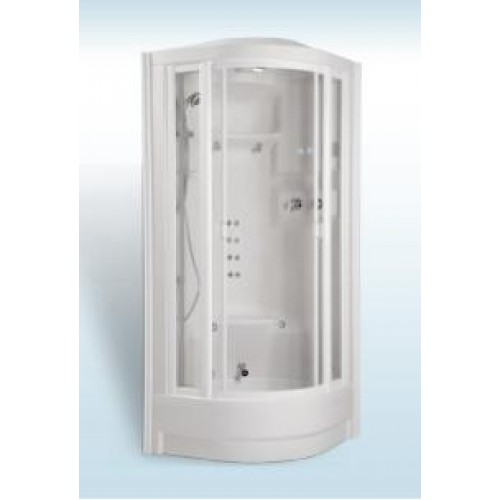 TEIKO ECO Serial masážny a parný box 94 x 94 x 236 cm, biela V271090N00T01061