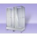 TEIKO BCDZ 3/79 sprchový box priemyselný, trojbox so závesom, biely V321237N51T70001