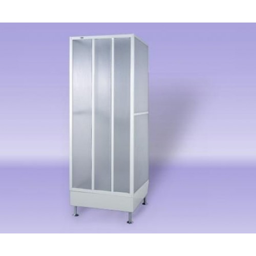 TEIKO BCDT 3/90 sprchový box priemyselný, trojbox s posuvnými dverami, biely V322270N51T76