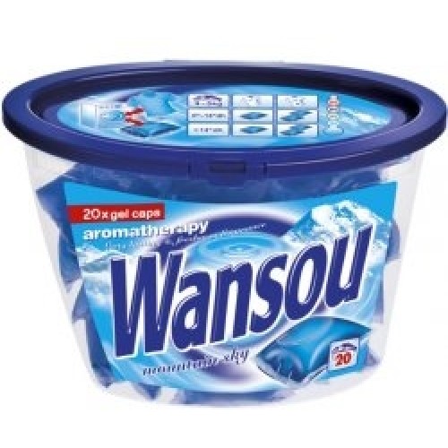 Wansou Aromatherapy Mountain Sky gélové kapsule s príjemnou sviežou vôňou 20 ks 