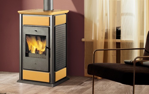 EDILKAMIN WARM krbové kachle na drevo základná verzia, ambra 293920