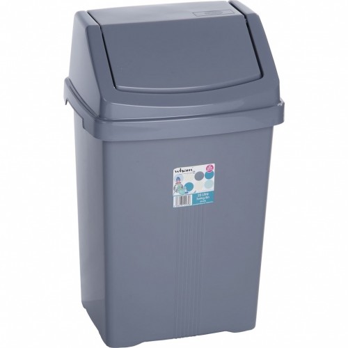WHAM 11750 kôš odpadkový 25l strieborný 42000045 WHAM 11750 kôš odpadkový 25l strieborný 42000045