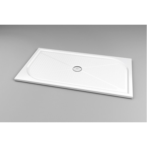 RONAL WMA Marblemate obdĺžniková sprchová vanička, 80x160x3, 0cm, čierna WMA80160154
