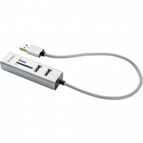 YENKEE COMBO YHC 101SR USB HUB + čítačka biela 45012401