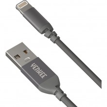 YENKEE YCU 611 GY USB / lightning 1m kábel sivý 30015966