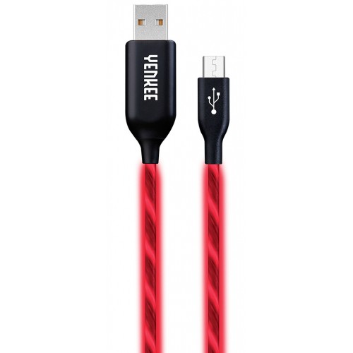 YENKEE YCU 231 RD LED Micro USB kábel 35052177