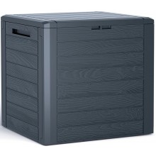 Prosperplast Woodebox Záhradný box 58,5cm, 140l, antracit MBWL140