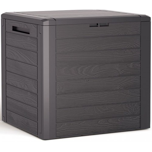 Prosperplast Woodebox Záhradný box 58,5cm, 140l, umbra MBWL140