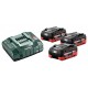 Metabo Základná sada LiHD (3x5,5Ah/18V) 685074000