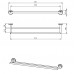 NOVASERVIS METALIA 11 Dvojitý držiak uterákov 600 mm chróm 0125,0