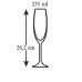 BANQUET Gourmet Crystal poháre na šampanské, 235 ml, 6 ks, 02B2G003235