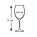 BANQUET Twiggy Crystal Burgundy poháre na víno, 960 ml, 6ks, 02B4G004960