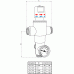 SANELA Termostatický ventil SLT 10 6/4 "(155 l / min. Pri tlaku 0,1 MPa) 09100