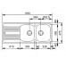 Franke Euroform EFL 621, 1160x475 mm, nerezový dvojdrez, tkaná štruktúra 101.0060.611