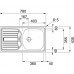 Franke ETN 614 NOVA 6/4 "78x43, nerezový drez (so zátkou) 101.0363.371
