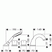 Hansgrohe AXOR STARCK Čtyřotvor. armatúra na okraj vane s termostatom DN15, chróm 10461000