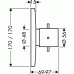 Hansgrohe AXOR STARCK X Highflow termostat pod omietku, chróm 10717000