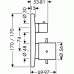 Hansgrohe AXOR STARCK X Termostat pod omietku s uzat. a prep. ventilom, chróm 10726000