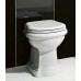 SAPHO RETRO 109301 WC sedátko, polyester, biela / bronz