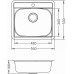 ALVEUS MORE 10 F/S/U kuchynský drez nerez, 560x500 mm, natur 1103108