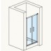 RONAL TOPP2 TOP-Line dvojkrídlové dvere 90-120 cm, aluchrom / sklo číre TOPP2SM25007
