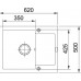 BAZÁR Franke Maris MRG 611-62, 620x500 mm, Fragranitový drez, kašmír 114.0494.643 POŠKODEN