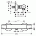 Hansgrohe Ecostat E Sprchovací termostat na stenu, chróm 13125000