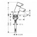 Hansgrohe Talis S - Stojánkový ventil S pre umývátko, chróm 13132000