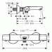 Hansgrohe Ecostat E Vaňový termostat DN15 na stenu, chróm 13145000